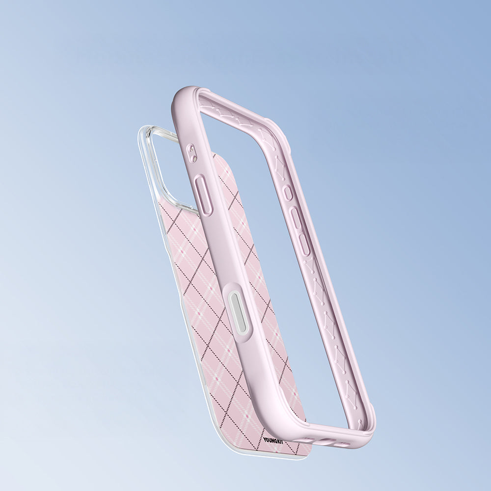 iPhone 16 Pro Max Kılıf M-safe Şarj Özellikli Youngkit Argyle Serisi Kapak