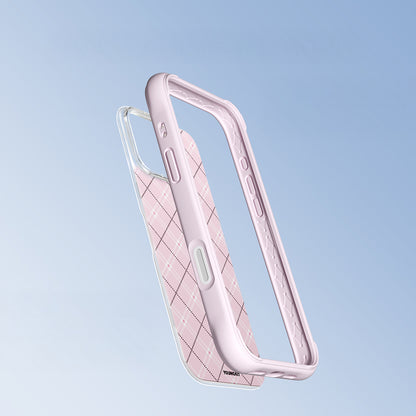 iPhone 16 Pro Max Kılıf M-safe Şarj Özellikli Youngkit Argyle Serisi Kapak