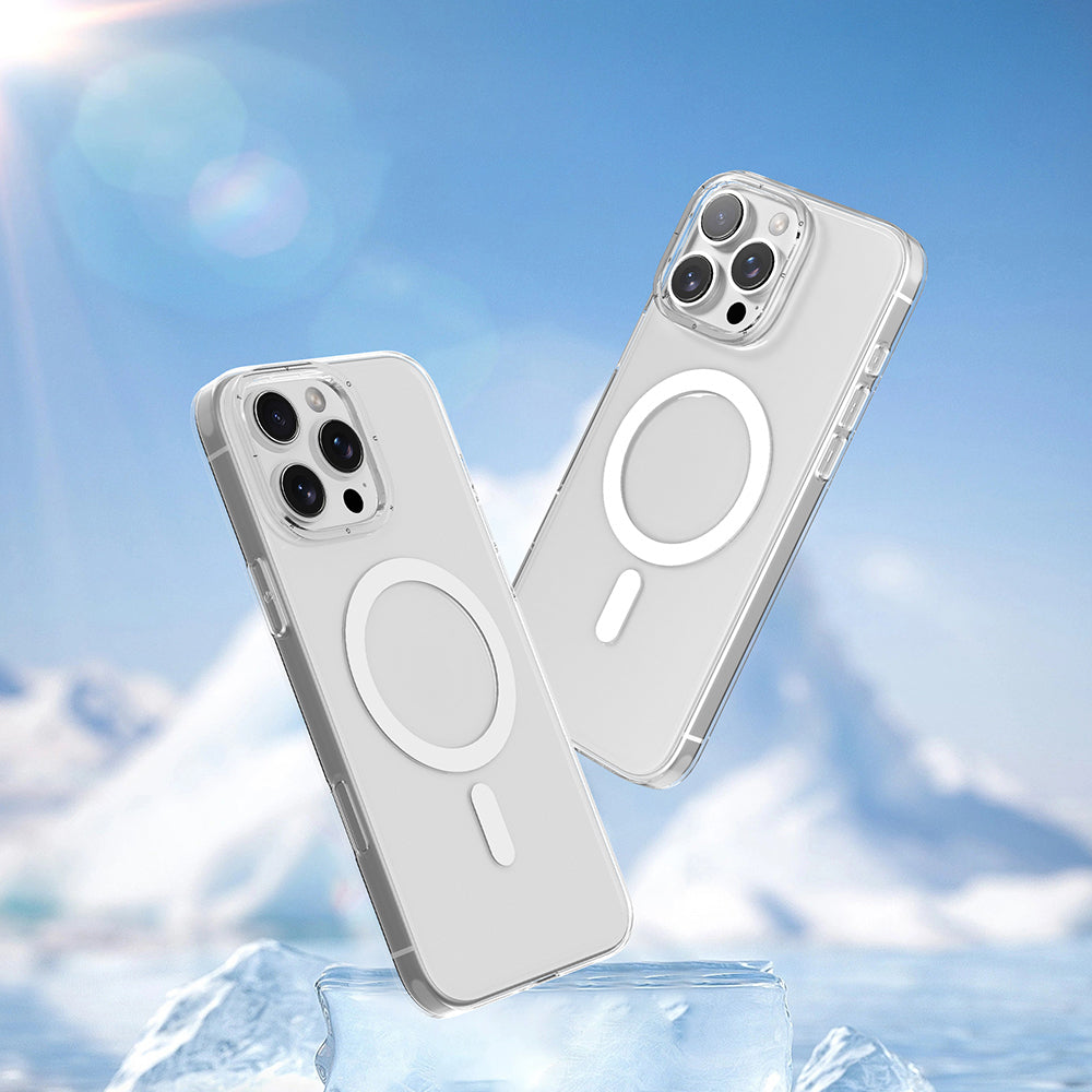 iPhone 16 Pro Max Kılıf M-safe Şarj Özellikli Youngkit Ice Serisi Kapak
