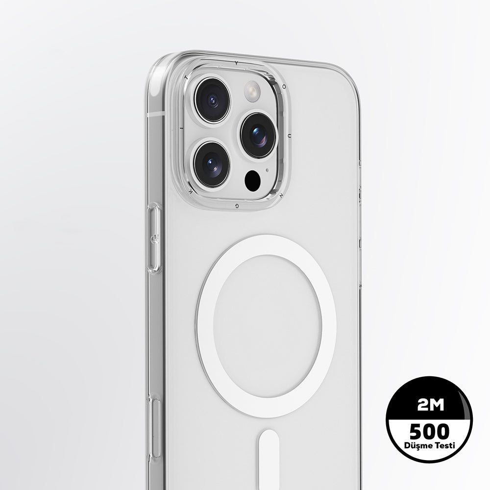 iPhone 16 Pro Max Kılıf M-safe Şarj Özellikli Youngkit Ice Serisi Kapak