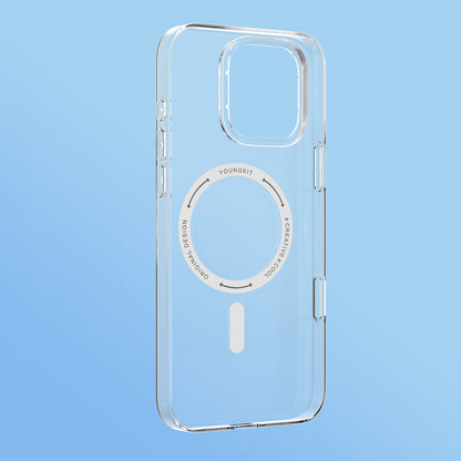 iPhone 16 Pro Max Kılıf M-safe Şarj Özellikli Youngkit Ice Serisi Kapak