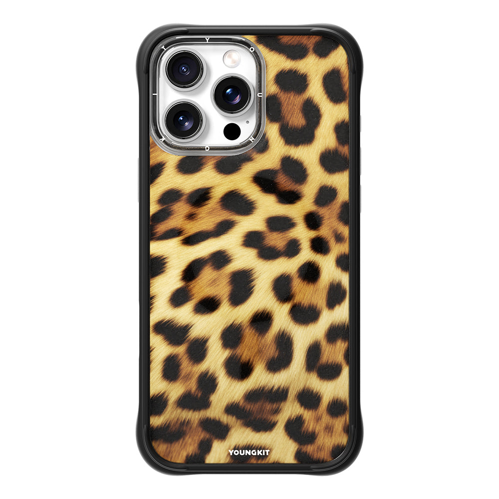 iPhone 16 Pro Max Kılıf M-safe Şarj Özellikli Youngkit Leopard Serisi Kapak