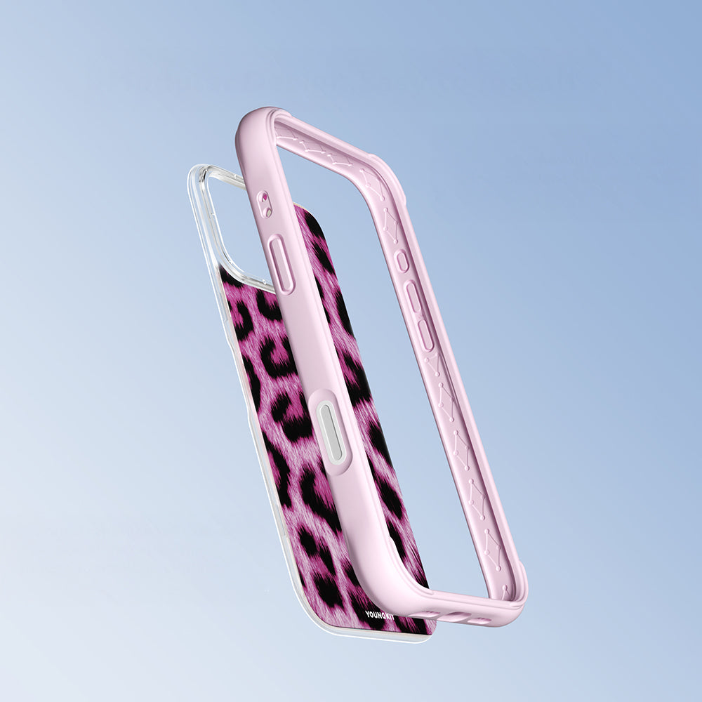 iPhone 16 Pro Max Kılıf M-safe Şarj Özellikli Youngkit Leopard Serisi Kapak