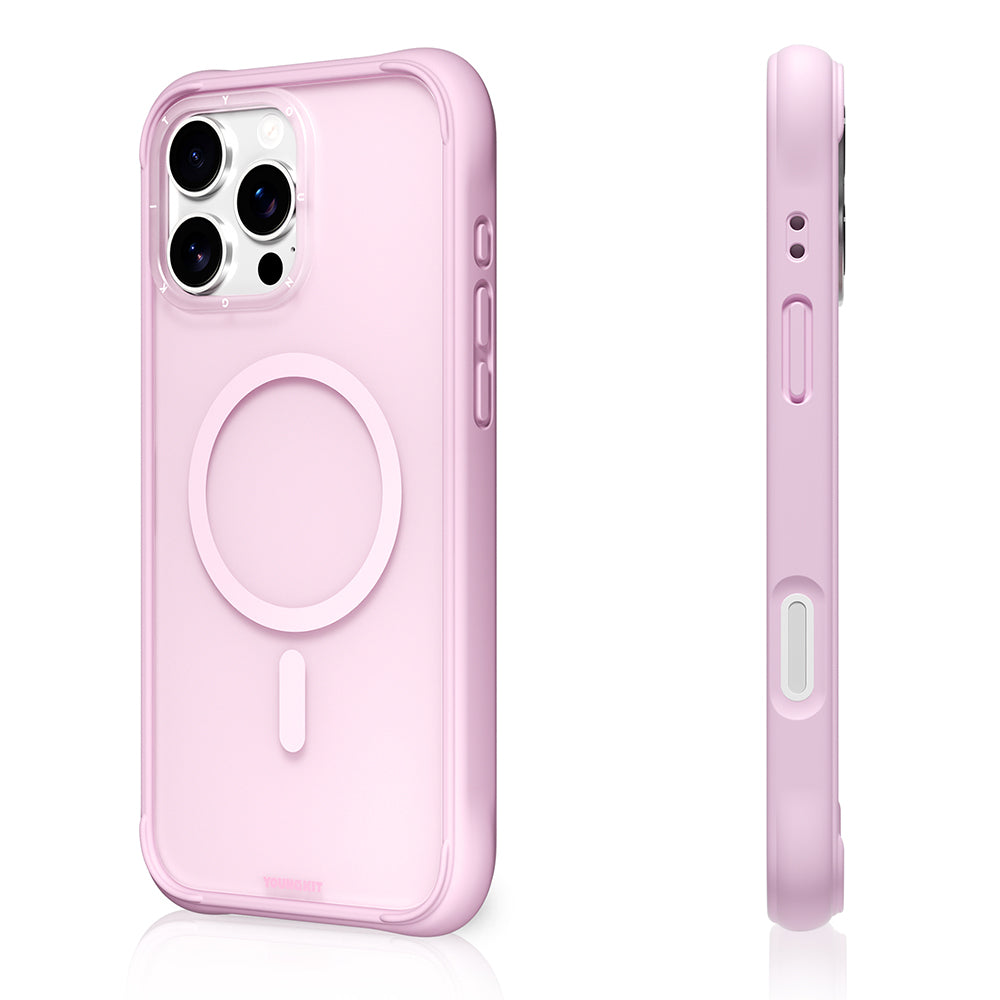 iPhone 16 Pro Max Kılıf M-safe Şarj Özellikli Youngkit Macaroon Serisi Kapak