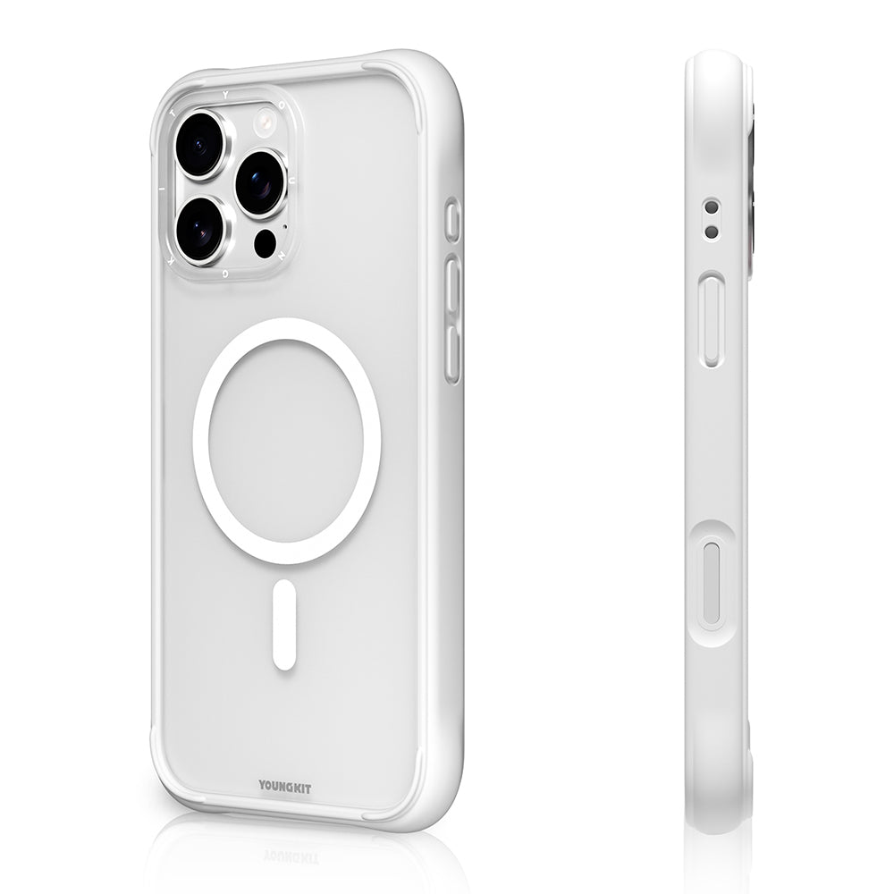 iPhone 16 Pro Max Kılıf M-safe Şarj Özellikli Youngkit Macaroon Serisi Kapak