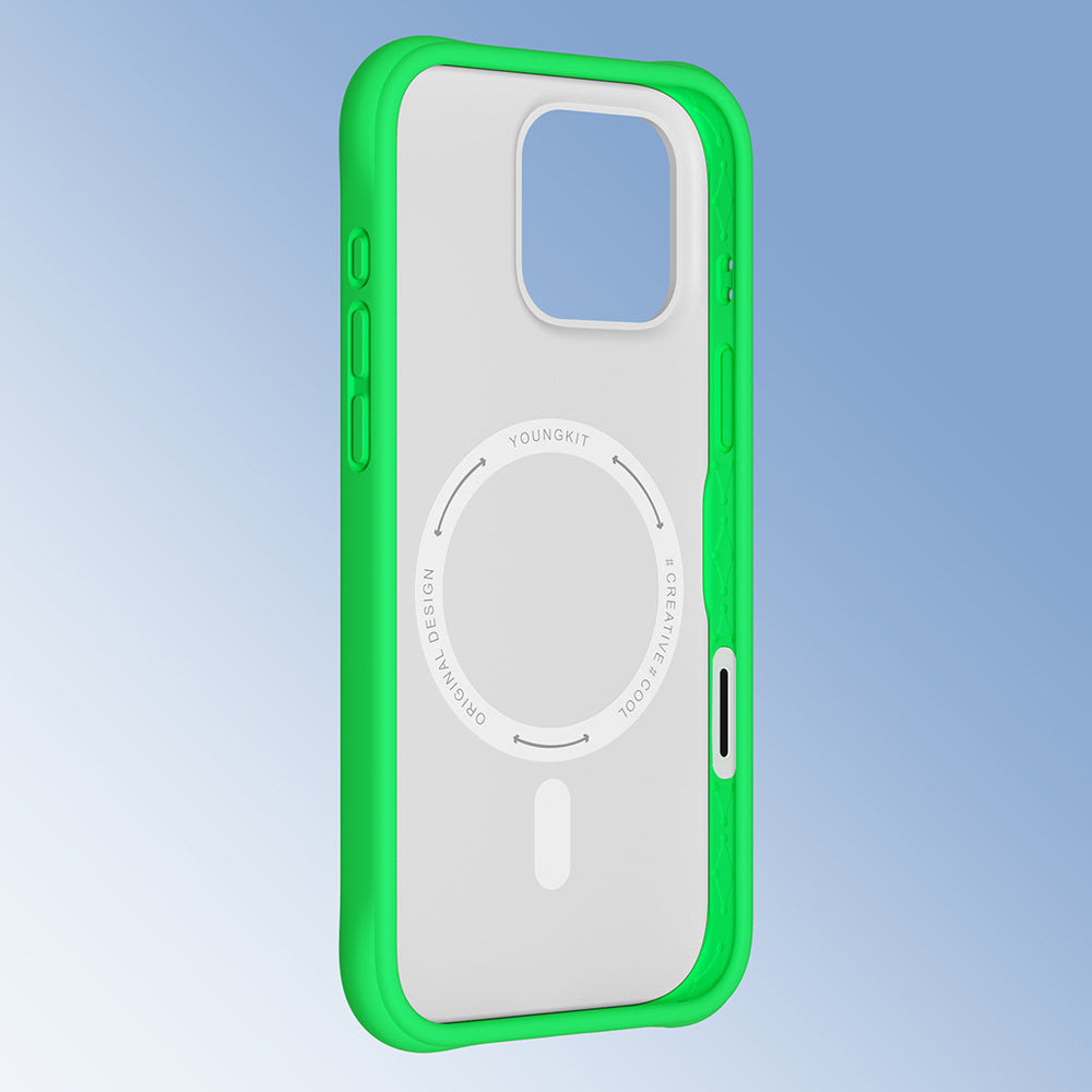 iPhone 16 Pro Max Kılıf M-safe Şarj Özellikli Youngkit Macaroon Serisi Kapak