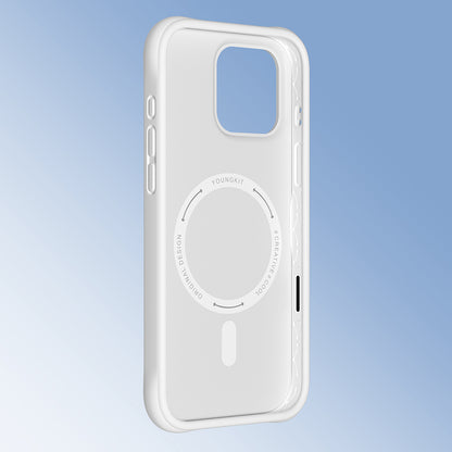 iPhone 16 Pro Max Kılıf M-safe Şarj Özellikli Youngkit Macaroon Serisi Kapak