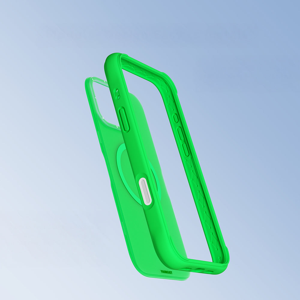 iPhone 16 Pro Max Kılıf M-safe Şarj Özellikli Youngkit Macaroon Serisi Kapak