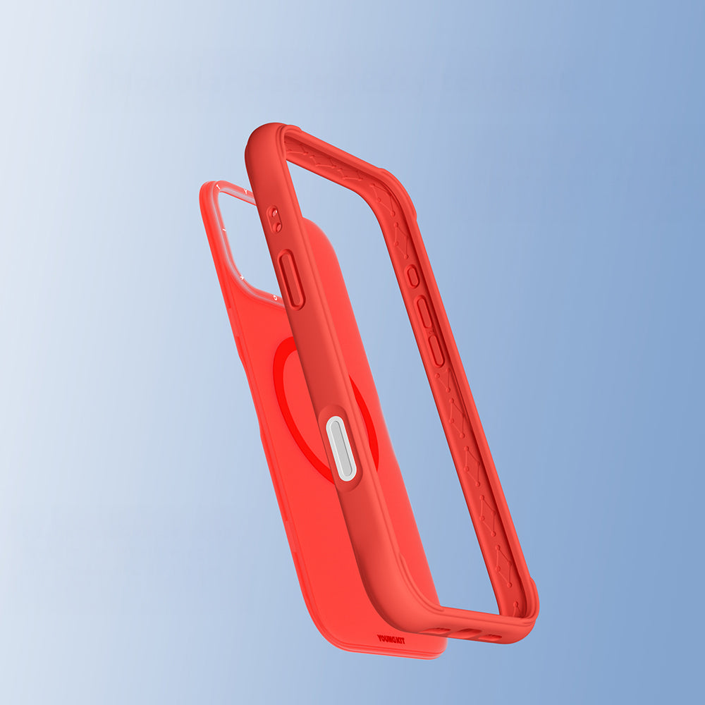 iPhone 16 Pro Max Kılıf M-safe Şarj Özellikli Youngkit Macaroon Serisi Kapak