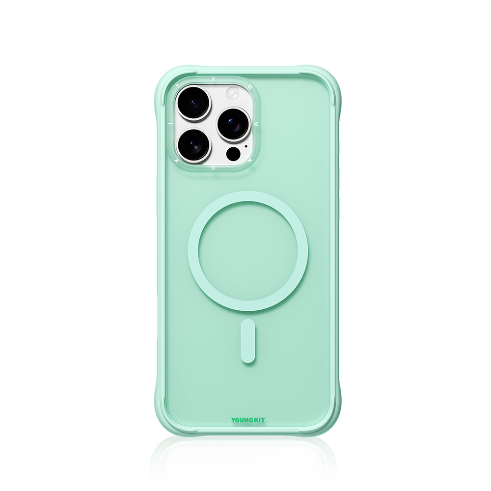 iPhone 16 Pro Max Kılıf M-safe Şarj Özellikli Youngkit Macaroon Serisi Kapak