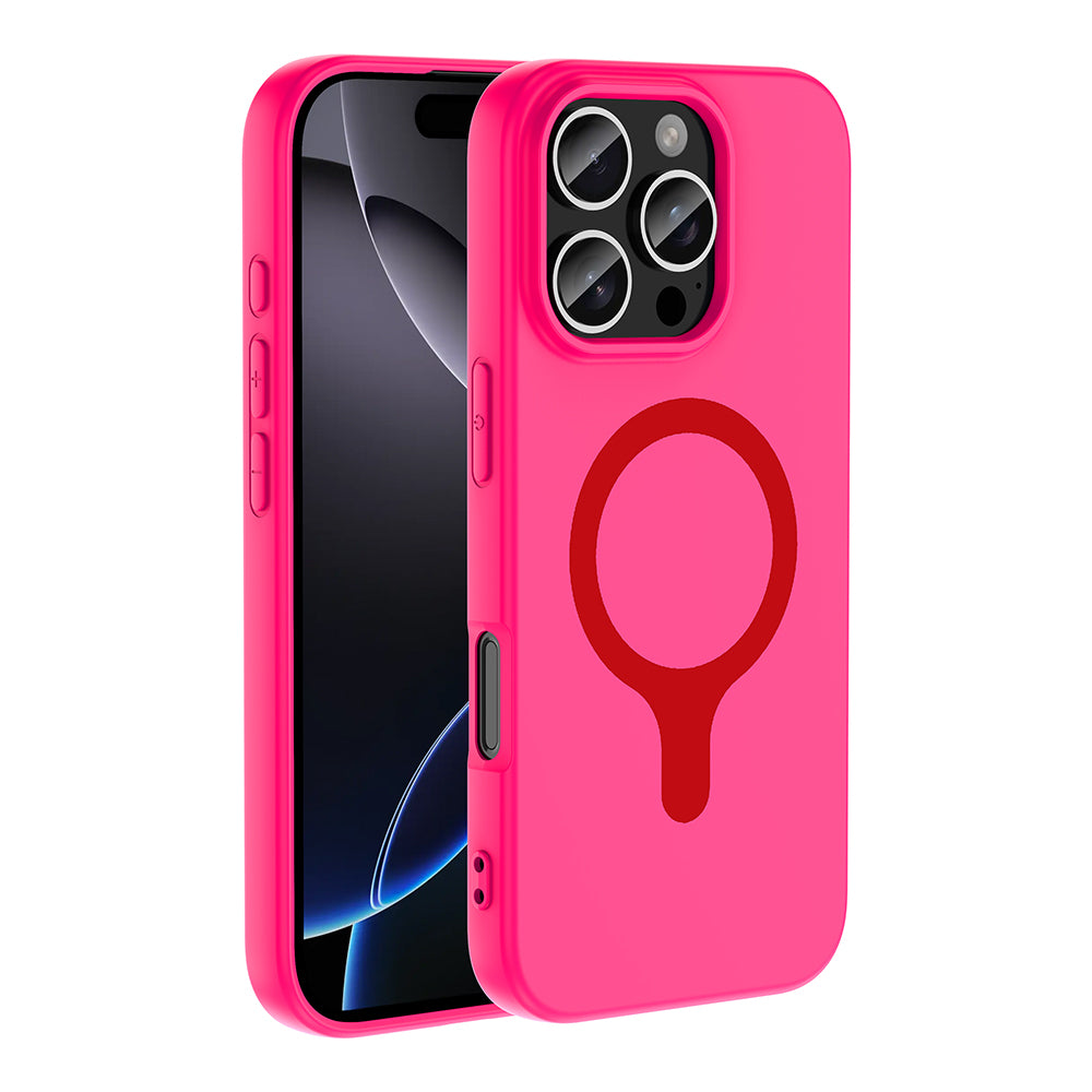 Apple iPhone 16 Pro Max Kılıf M-Safe Şarj Özellikli Zore Aris Silikon Kapak