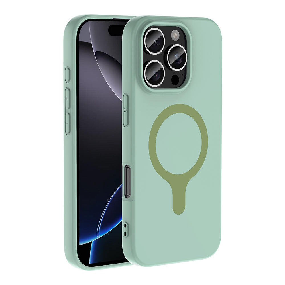 Apple iPhone 16 Pro Max Kılıf M-Safe Şarj Özellikli Zore Aris Silikon Kapak