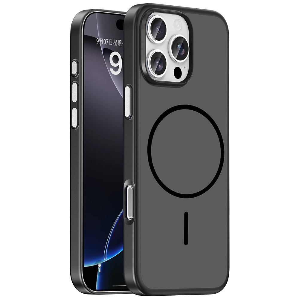 Apple iPhone 16 Pro Max Kılıf M-Safe Şarj Özellikli Zore Lora PC Kapak