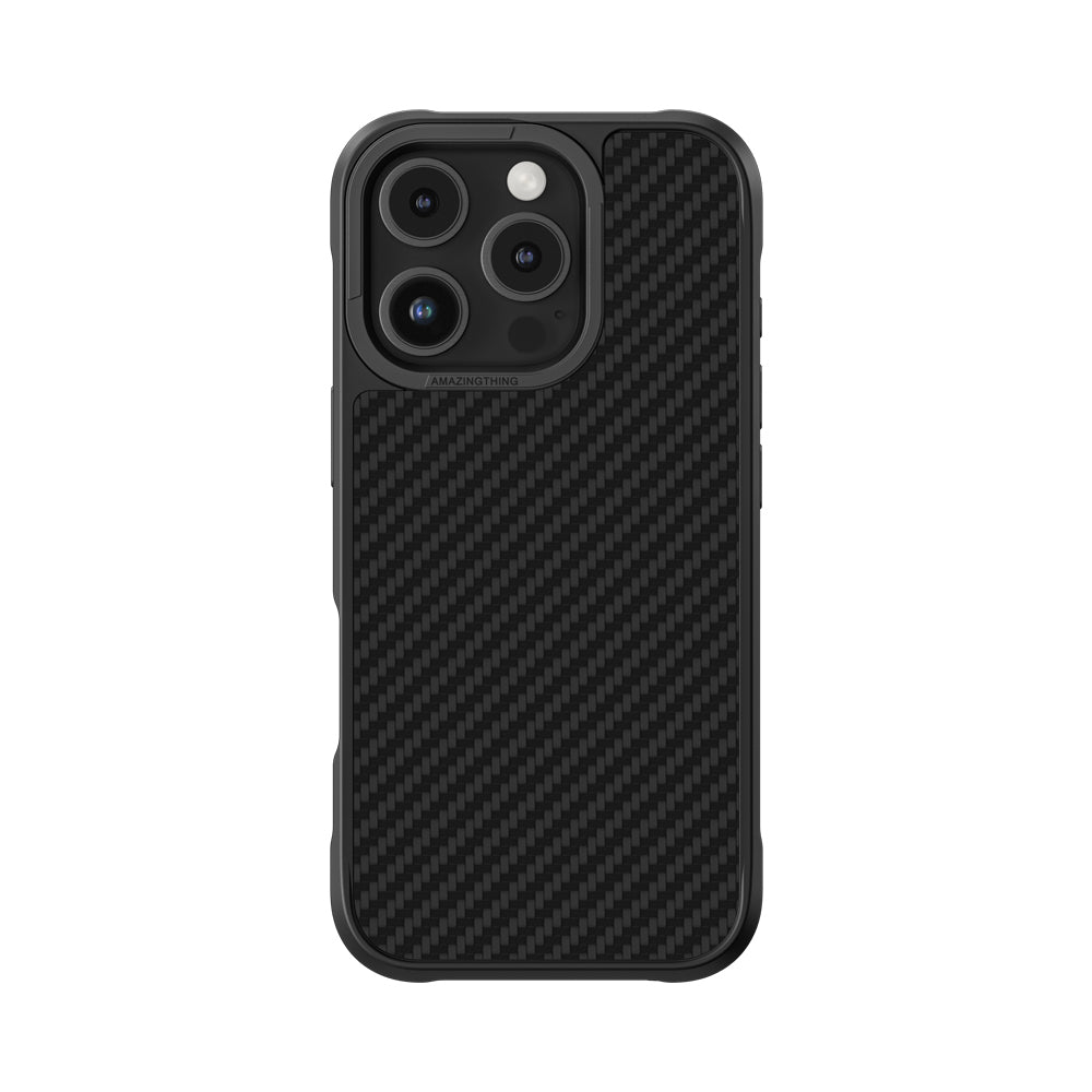 iPhone 16 Pro Max Kılıf M-safe Şarj Özellikli 1500D Aramid Fiber Amazingthing Titan Max Serisi Kapak