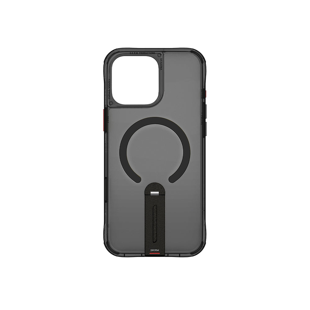 iPhone 16 Pro Max Kılıf M-safe Şarj Özellikli 360 Derece Dönebilen Standlı Skinarma Helix Kapak