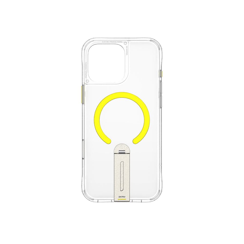 iPhone 16 Pro Max Kılıf M-safe Şarj Özellikli 360 Derece Dönebilen Standlı Skinarma Helix Kapak