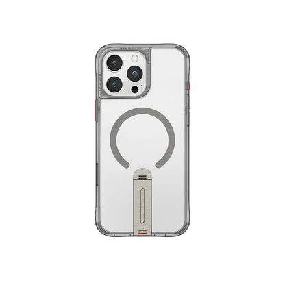 iPhone 16 Pro Max Kılıf M-safe Şarj Özellikli 360 Derece Dönebilen Standlı Skinarma Helix Kapak