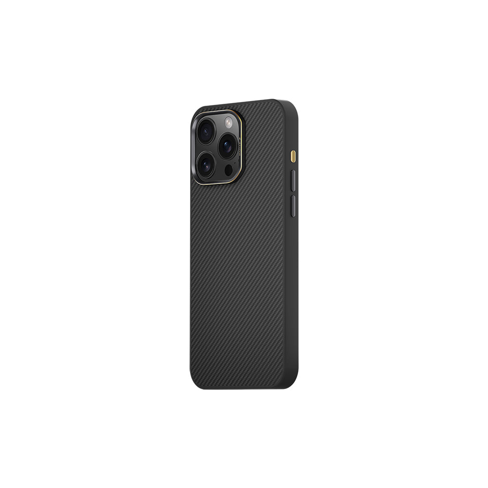 iPhone 16 Pro Max Kılıf M-safe Şarj Özellikli 600D Metal Kamera Çerçeveli Raptic Aramid Fiber Serisi Kapak