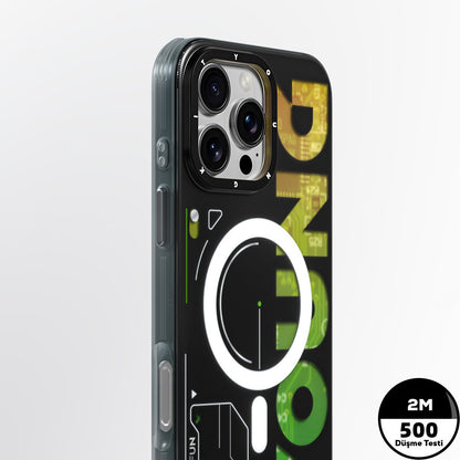 iPhone 16 Pro Max Kılıf M-safe Şarj Özellikli Airbagli Çift Katmanlı Youngkit Future Serisi Kapak