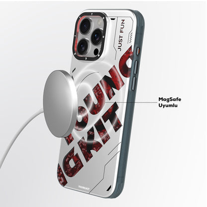 iPhone 16 Pro Max Kılıf M-safe Şarj Özellikli Airbagli Çift Katmanlı Youngkit Future Serisi Kapak