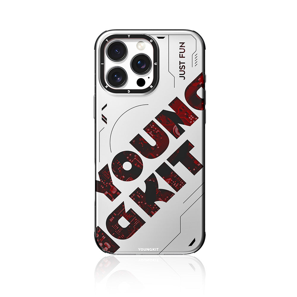 iPhone 16 Pro Max Kılıf M-safe Şarj Özellikli Airbagli Çift Katmanlı Youngkit Future Serisi Kapak