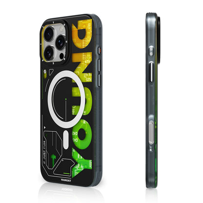 iPhone 16 Pro Max Kılıf M-safe Şarj Özellikli Airbagli Çift Katmanlı Youngkit Future Serisi Kapak