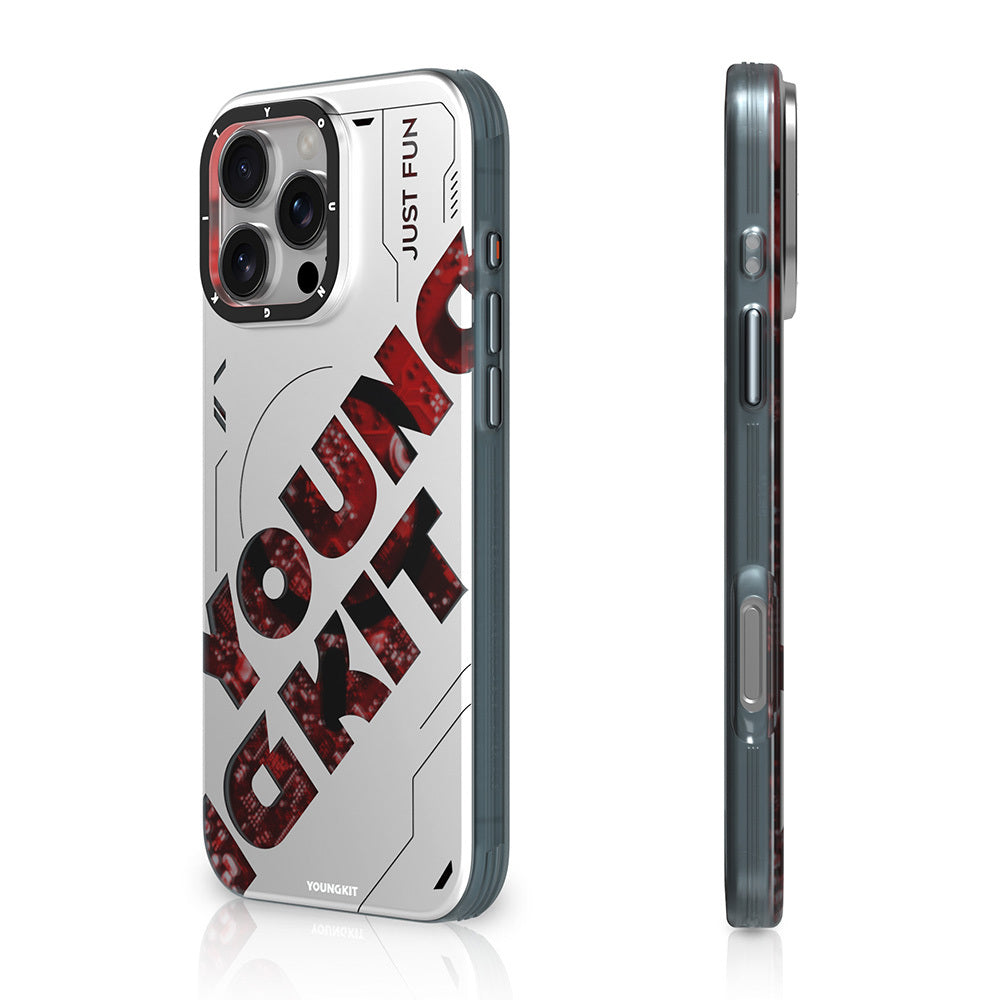 iPhone 16 Pro Max Kılıf M-safe Şarj Özellikli Airbagli Çift Katmanlı Youngkit Future Serisi Kapak