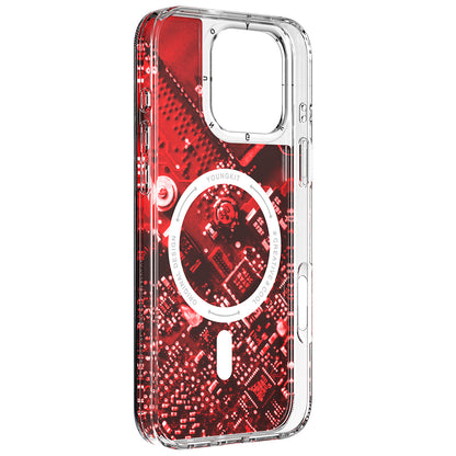iPhone 16 Pro Max Kılıf M-safe Şarj Özellikli Airbagli Çift Katmanlı Youngkit Future Streamer Serisi Kapak