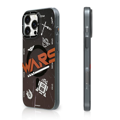 iPhone 16 Pro Max Kılıf M-safe Şarj Özellikli Airbagli Hologram Tasarımlı Youngkit Interstellar Serisi Kapak