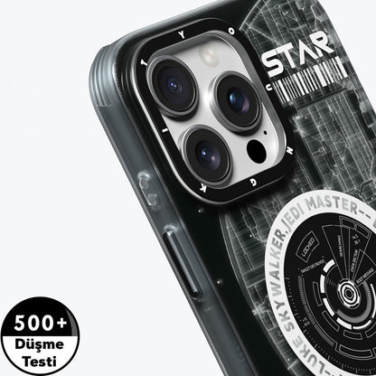 iPhone 16 Pro Max Kılıf M-safe Şarj Özellikli Airbagli Hologram Tasarımlı Youngkit Interstellar Serisi Kapak