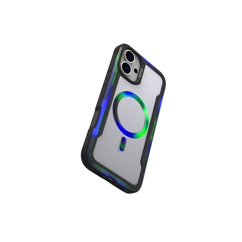 iPhone 16 Pro Max Kılıf M-safe Şarj Özellikli Airbagli Raptic Shield 2.0 Serisi Şeffaf Arka Yüzey Kapak