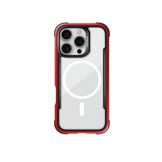 iPhone 16 Pro Max Kılıf M-safe Şarj Özellikli Airbagli Raptic Shield Serisi Şeffaf Arka Yüzey Kapak