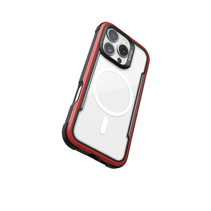 iPhone 16 Pro Max Kılıf M-safe Şarj Özellikli Airbagli Raptic Shield Serisi Şeffaf Arka Yüzey Kapak