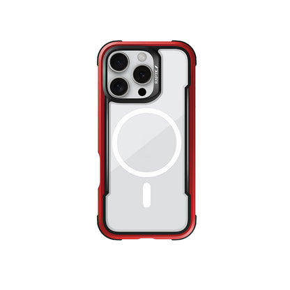 iPhone 16 Pro Max Kılıf M-safe Şarj Özellikli Airbagli Raptic Shield Serisi Şeffaf Arka Yüzey Kapak