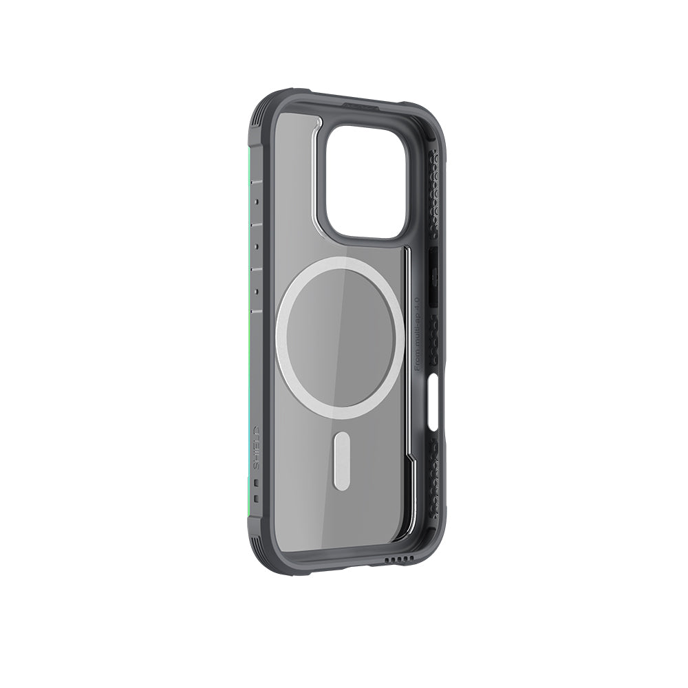 iPhone 16 Pro Max Kılıf M-safe Şarj Özellikli Airbagli Raptic Shield Serisi Şeffaf Arka Yüzey Kapak