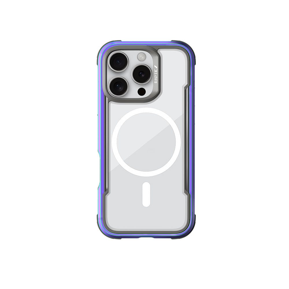 iPhone 16 Pro Max Kılıf M-safe Şarj Özellikli Airbagli Raptic Shield Serisi Şeffaf Arka Yüzey Kapak