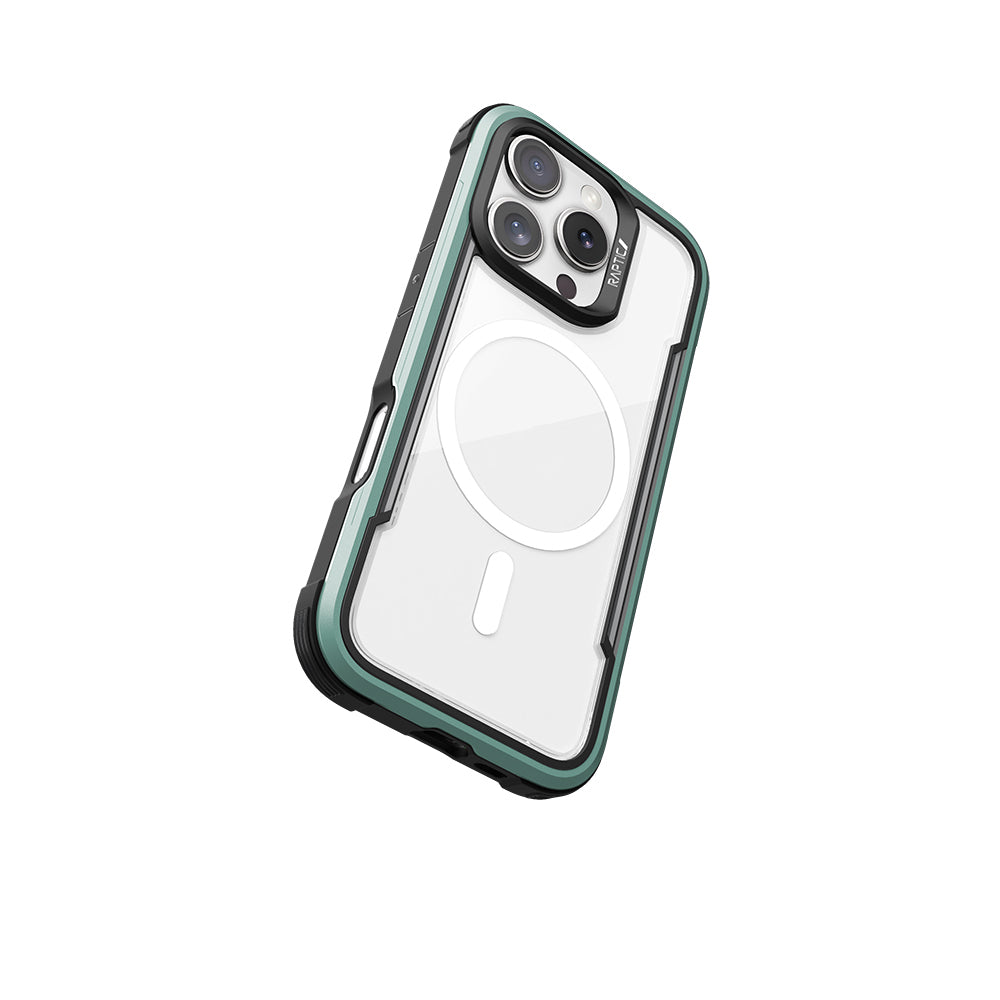iPhone 16 Pro Max Kılıf M-safe Şarj Özellikli Airbagli Raptic Shield Serisi Şeffaf Arka Yüzey Kapak