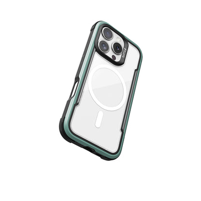 iPhone 16 Pro Max Kılıf M-safe Şarj Özellikli Airbagli Raptic Shield Serisi Şeffaf Arka Yüzey Kapak