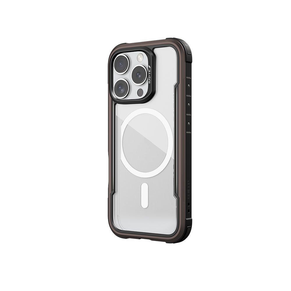 iPhone 16 Pro Max Kılıf M-safe Şarj Özellikli Airbagli Raptic Shield Serisi Şeffaf Arka Yüzey Kapak