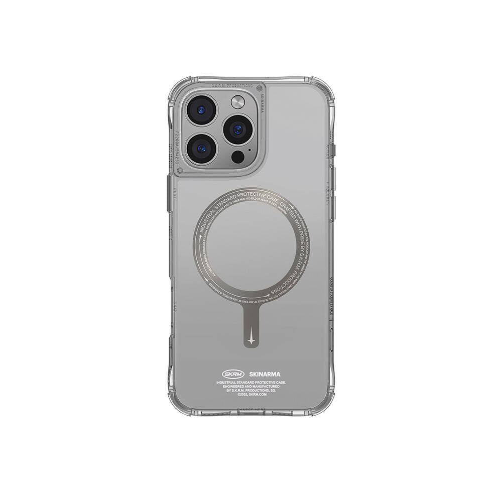 iPhone 16 Pro Max Kılıf M-safe Şarj Özellikli Airbagli Şeffaf SkinArma Saido Prime Kapak