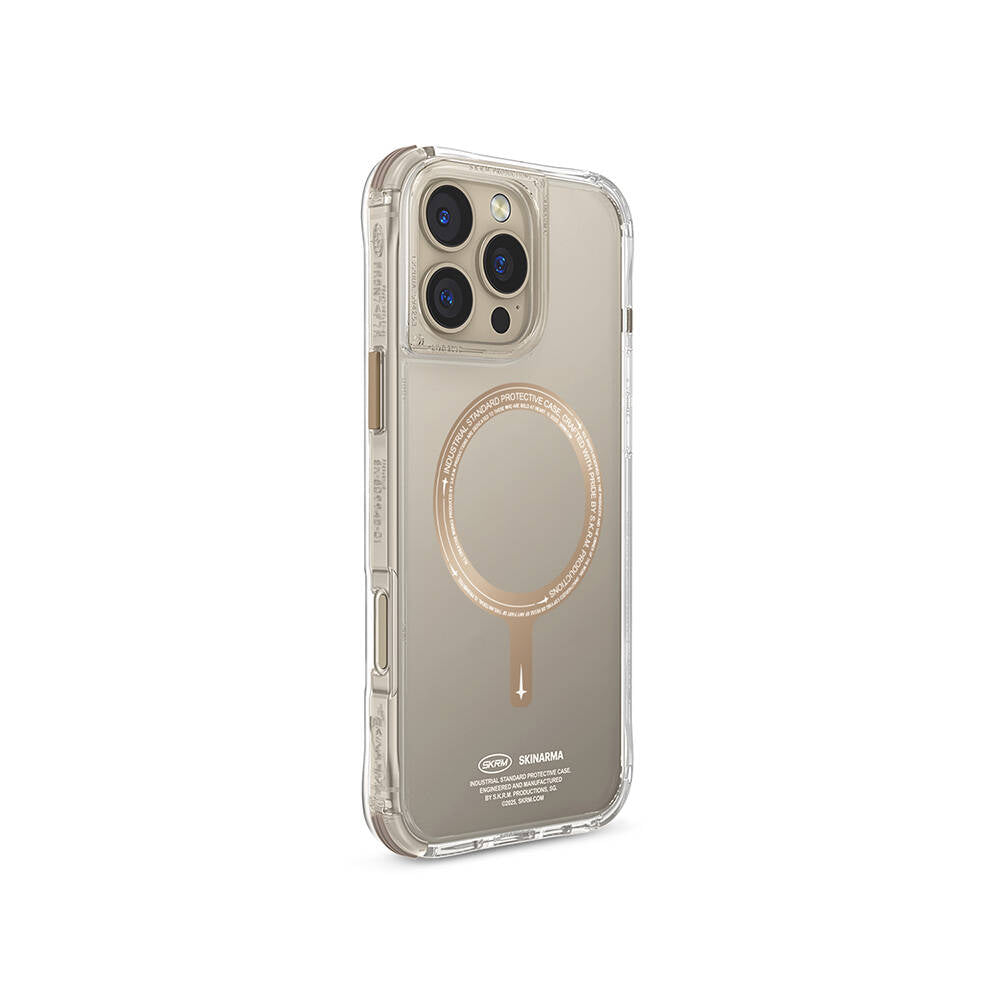 iPhone 16 Pro Max Kılıf M-safe Şarj Özellikli Airbagli Şeffaf SkinArma Saido Prime Kapak