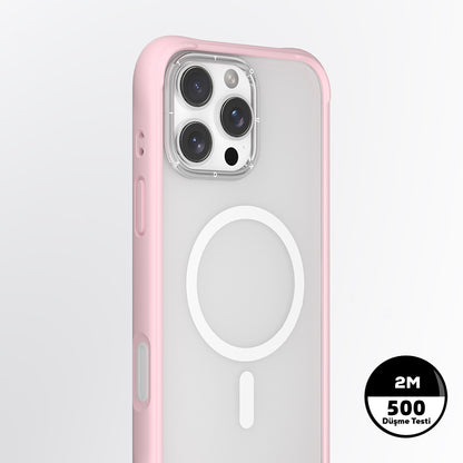 iPhone 16 Pro Max Kılıf M-safe Şarj Özellikli Airbagli Youngkit Dynamic 2 Serisi Kapak