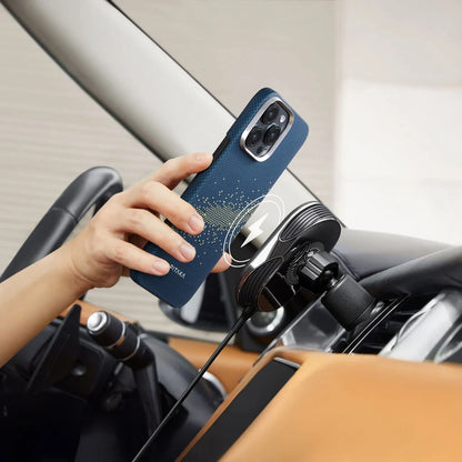 iPhone 16 Pro Max Kılıf M-safe Şarj Özellikli Aramid Fiber Pitaka Tactile Woven Starpeak Serisi Milky Way Galaxy Kapak