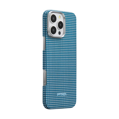 iPhone 16 Pro Max Kılıf M-safe Şarj Özellikli Aramid Fiber Pitaka Ultra-Slim Classic Serisi Ocean Blue Kapak