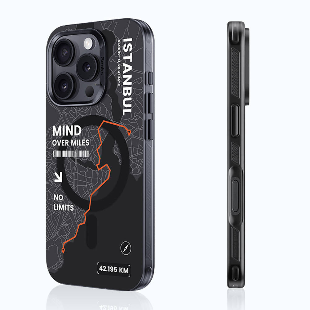 iPhone 16 Pro Max Kılıf M-safe Şarj Özellikli Benks City Serisi Kapak