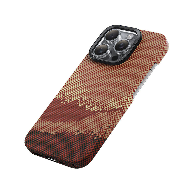 iPhone 16 Pro Max Kılıf M-safe Şarj Özellikli Benks GoldenTide ArmorAir 600D Kevlar Kapak