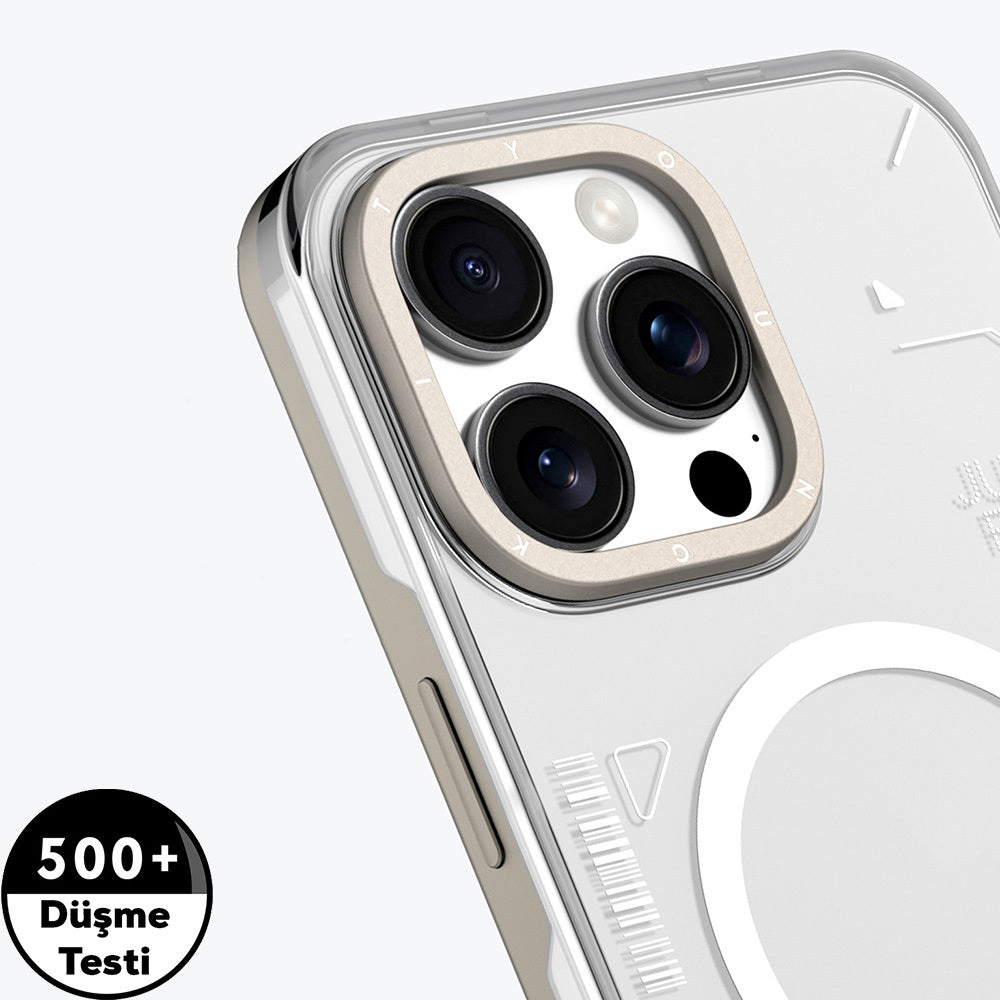 iPhone 16 Pro Max Kılıf M-safe Şarj Özellikli Çıkarılabilir Arka Yüzeyli Youngkit Mecha Kapak