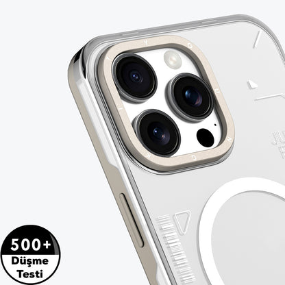 iPhone 16 Pro Max Kılıf M-safe Şarj Özellikli Çıkarılabilir Arka Yüzeyli Youngkit Mecha Kapak