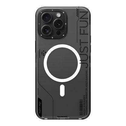 iPhone 16 Pro Max Kılıf M-safe Şarj Özellikli Çıkarılabilir Arka Yüzeyli Youngkit Mecha Kapak