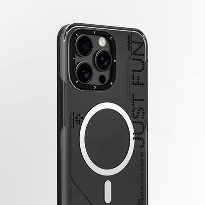 iPhone 16 Pro Max Kılıf M-safe Şarj Özellikli Çıkarılabilir Arka Yüzeyli Youngkit Mecha Kapak